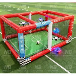 Commercial Airtight Drone Soccer <b>Game</b> <b>Inflatable</b> Arena Obstacle Portable for UAV Training <b>Inflatable</b> Drone Football Field Inflat - Product Image 3