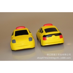 Pu Foam Taxi <b>Car</b> Stress Relief Toy Cartoon Plastic Durable <b>Table</b> Decoration Accessory - Product Image 3