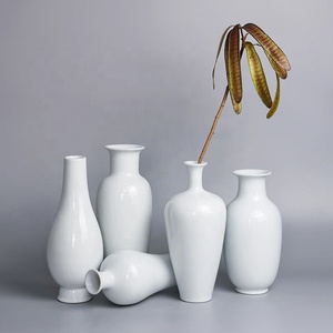 Jarrón de cerámica, decoración para sala de estar, arreglo floral de estilo INS, luz simple, cultura hidropónica lujosa y de alta gama - Product Image 4