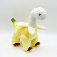 Peluche Pterosaure Banane Mignonne, Jouet en Peluche, Poupée Anti-Stress, Cadeau d'Anniversaire, Dinosaure Doux et Adorable, 14 Ans et plus