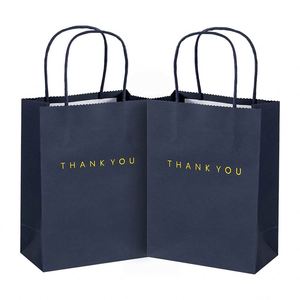Gift Paper <b>Bags</b> with Handles for Retail Wedding Party Shopping Eco-friendly Durable High Tear Resistance Simple Style Paper <b>Bag</b> - Product Image 2