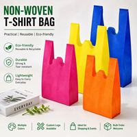 Sac fourre-tout en non-tissé recyclable et réutilisable de marque CB, avec poignée supérieure, motif personnalisé, taille moyenne, vente en gros
