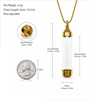 Collier flacon de parfum miniature de luxe rechargeable, pendentif flacon de parfum, bijou de voyage pour femme