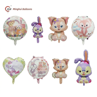 Ballon en feuille d'aluminium StellaLou LinaBell Duffy, personnage de dessin animé mignon, ballon en mylar pour enfants, filles, fête d'anniversaire, décoration de baby shower