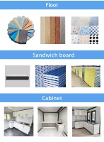 Maison conteneur en acier extensible de 20, 30 et 40 pieds avec 3 chambres pour hôtels et bureaux