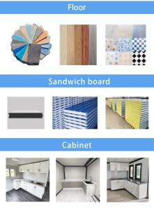 Rumah kontainer baja 20 kaki 30 kaki 40 kaki, rumah kontainer baja dengan 3 kamar tidur untuk hotel dan kantor - Product Image 5