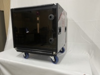 Rack d'amplificateur 9U, caisson métallique robuste avec roulettes verrouillables, antichoc, pour équipement audio, tournée scénique