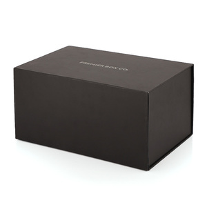Biodegradable Collapsible Gift Box Boite Cadeau Custom Size Black Magnetic Gift Box for Dress - Product Image 3