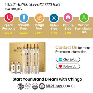 Gezichtsverzorgingsproduct op maat, rimpelverwijderend collageen draadlift essence gouden proteïne <span class=keywords><strong>peptide</strong></span> lijn gezichtserum set - Product Image 6