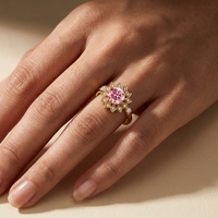 Bague élégante et tendance pour femme, plaquée or rose 18 carats et rhodium, en laiton et argent 925, idéale pour le quotidien