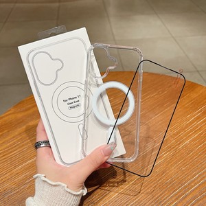 Ốp điện thoại acrylic trong suốt cho iPhone 17, ốp từ tính trong suốt kèm bộ kính cường lực bảo vệ màn hình cho iPhone - Product Image 1