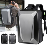 Sac à dos de voyage professionnel rigide en ABS avec serrure TSA, extensible, chargement USB, étanche, pour ordinateur portable - Vente en gros usine
