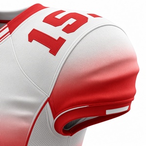Conjunto de Uniforme de Fútbol Americano Personalizable para Hombre, Camiseta de Manga Corta Ajustada de Poliéster Color Verde Azulado - Product Image 5