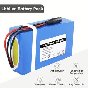 Batería de Iones de Litio para Scooter Eléctrico/Ebike de 48V 20Ah 2600mAh con Material de Ánodo NCM, Disponible en AU - Product Image 5