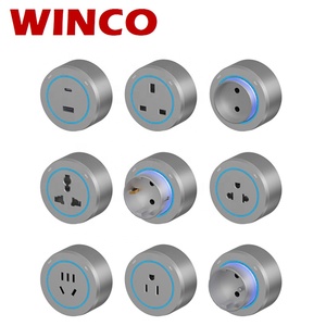 เต้ารับไฟฟ้าแบบติดผนังมาตรฐาน US/UK/ฝรั่งเศส/EU/ไทย  ระดับ IP20 250V 10-13A รุ่น <span class=keywords><strong>SPQ</strong></span> สีเทา - Product Image 1