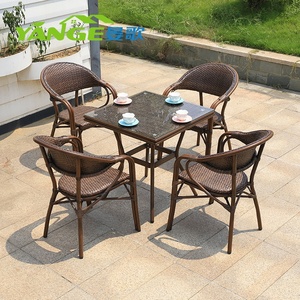 <span class=keywords><strong>Restaurant</strong></span> extérieur commercial rotin bistrot <span class=keywords><strong>terrasse</strong></span> chaises de jardin à la française tables à manger de style <span class=keywords><strong>parisien</strong></span> ensemble de meubles de patio - Product Image 6