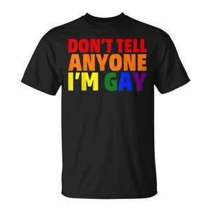 T-shirt humoristique LGBT - Ne pas dire - T-shirt promotionnel amusant - Product Image 2