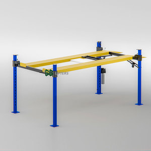 Idraulico a quattro montanti in acciaio per Auto sollevatore 4 Post parcheggio Auto con motore per parcheggio Auto - Product Image 5