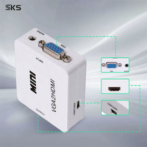 Mini Boîtier Portable Blanc VGA pour Convertisseur - Conversion de Signal Active pour Imprimantes iOS, Anciens Ordinateurs Portables, Projecteurs, Appareils Photo, Écouteurs - Product Image 3