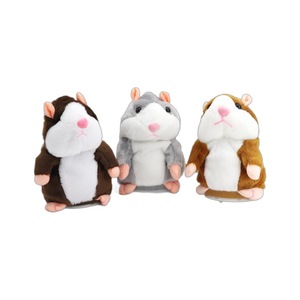 Jouet en peluche électrique interactif pour enfants : Hamster parlant, musicale, avec fonction d'enregistrement et de répétition de phrases, qui secoue la tête, et petite souris. - Product Image 5