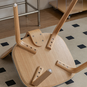 Sillas de Comedor Modernas de Madera Maciza Curvada con Respaldo Alto, Muebles para Comedor de Hotel y Restaurante, Más Populares - Product Image 6