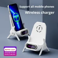 Station de charge sans fil pour Apple pour Huawei Honor Android pour Xiaomi Support vertical Compatibilité magnétique 1 an pour la maison