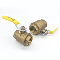 Robinet à bille en laiton de haute qualité 1/2"-2" pour eau, connexion filetée ISO228, garantie 3 ans, OEM personnalisable, robinet à bille en cuivre