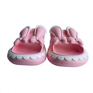 Pink EVA Flip Flops 37-40 Anti Slip Open Toe Home Slippers Summer Solid Buckle Design PVC Lining 40MM Sole - Product Image 4