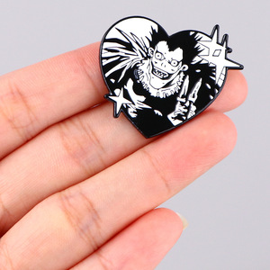 5CM <span class=keywords><strong>Death</strong></span> Note dessin animé Baji Ba Ji recueillir Anime alliage Badge broche broche - Product Image 3