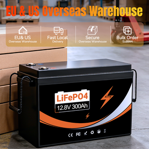 Batterie LiFePO4 haute puissance 12,8 V 300 Ah en stock UE, stockage d'énergie 3,84 kWh, BMS 200 A, plus de 6000 cycles, IP65, batterie lithium à décharge profonde - Product Image 5