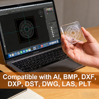Nouvelle machine de marquage laser UV CO2 5W 10W haute précision de table pour le marquage de logos sur métal, bois, plastique, verre, prise en charge DXF/AI/PLT