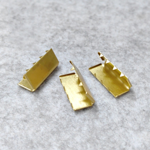 DWDP Solide Laiton Cuivre Matériel Métal Ceinture Embouts Clips pour Sangle Sangle - Product Image 4