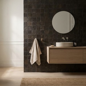 Baldosa Cuadrada Chroma Marrón Oscuro 10x10 para Piso y Pared - Product Image 5