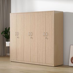 Armoire Jiufeng 1980*800*580mm, panneau plat, verrouillable, écologique, armoire de rangement pour chambre à coucher - Product Image 1