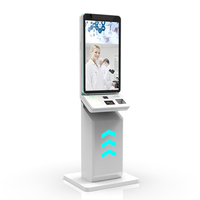 Kiosque de commande et de paiement en libre-service pour restaurant, écran tactile 27 pouces, terminal de paiement sur pied pour intérieur avec gestion des espèces