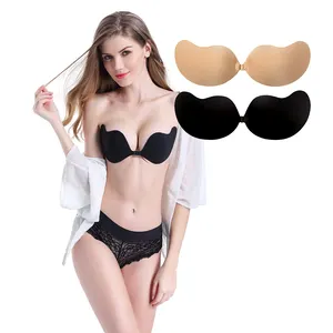 Soutien-gorge Push-up magique et réutilisable pour femmes, Invisible, sans bretelles, auto-adhésif, bâton sur Gel, soutien-gorge en Silicone