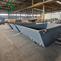RNKJ Conteneur à déchets en acier personnalisable OEM ODM sur mesure, directement de l'usine, avec crochet de levage pour chantier de construction