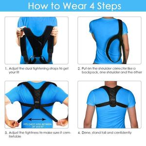 ZJFIT Ventas al por mayor Popular Corrector de postura de soporte trasero de neopreno ajustable para hombres y mujeres - Product Image 6
