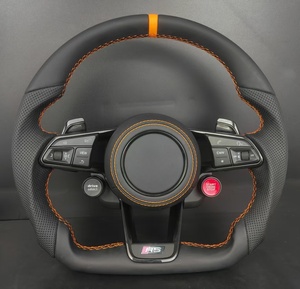 Volant personnalisé en cuir et fibre de carbone pour Audi A4/A6/A3/A5/A8/S4/S5/R8/Q3/Q5/Q7/Q8 Series - Product Image 4