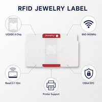 Etiqueta RFID de Alta Sensibilidad para Joyería, 860-960MHz, Etiquetas Anti-interferencia para Joyería, para Venta Minorista de Joyería