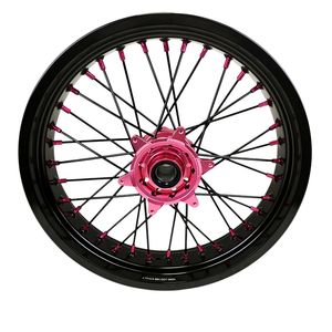 Juego de ruedas Pink Hubs Fit KT M EXC YZF 16/17, llantas rosas, Super motocicleta Motard Dirt Bike Pit Bike Wheels - Product Image 3