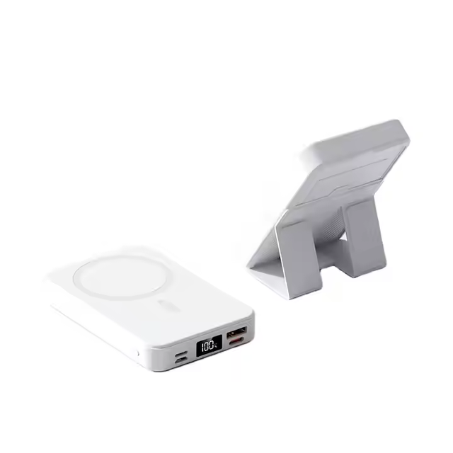 Portable Charger Powerbank Wireless Magnetic Mini Thin New Design for Phone 15 14 13 12 Pro Max Includes Phone Stand10000mah