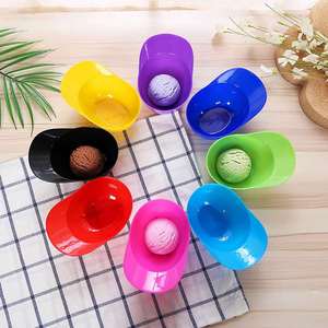 Custom Logo 8oz Mini Plastic <b>Baseball</b> <b>Cap</b> Helmet Snack Ice Cream Sundae Bowls for Stadium Giveaways - Product Image 5