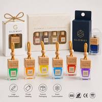 Diffuseur d'huiles essentielles pour voiture, mini diffuseur suspendu de 10 ml, lavande, jasmin, océan, pour parfumer l'air de la voiture