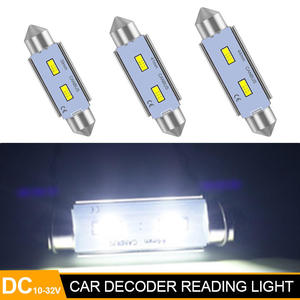 หลอดไฟอ่านหนังสือในรถยนต์แบบ LED C10W ขนาด 31 36 39 41 มม. Canbus Festoon 3570 1SMD  หลอดไฟ LED สำหรับรถยนต์ C5W 12V - Product Image 3