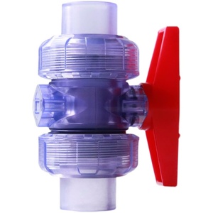Supply <strong>ASTM</strong> <strong>Standard</strong> Transparent Plastic PVC UPVC Double True Union Ball <strong>Valve</strong> <strong>for</strong> Chemical Industry