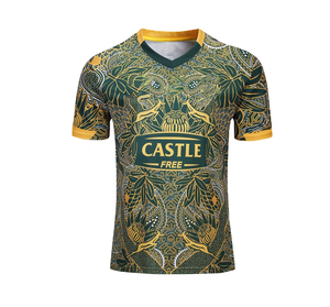 <span class=keywords><strong>Maillot</strong></span> de <span class=keywords><strong>rugby</strong></span> sud-africain personnalisé JY domicile/extérieur, haut de sport respirant à col ras <span class=keywords><strong>du</strong></span> cou, dé<span class=keywords><strong>coupe</strong></span> automatisée, séchage rapide, polyester - Product Image 6