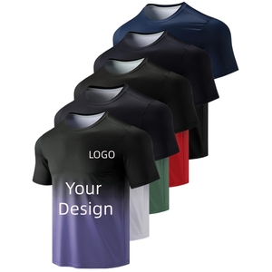 Men's Dry-Fit Short Sleeve Crew Neck T Shirts Fitness Running Gym Workout Cool Exercise Athletic Tee F00 - Product Image 1
