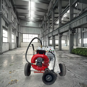 Monitor Antincendio Antideflagrante in Acciaio Inox su Carrello con Telecomando Wireless da 150m, Flusso 60.5L/S, Cannone ad Acqua Antincendio con Portata di 76m - Product Image 1