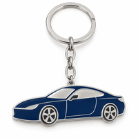 Porte-clés en alliage de zinc personnalisé avec emblème de voiture de sport sur mesure, logo personnalisé, cadeau promotionnel en gros, fabricant de porte-clés en métal